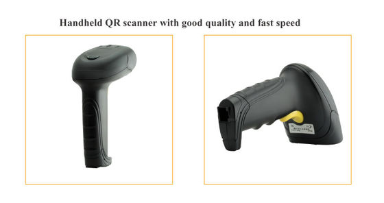 Protect IP45 Wired Handheld 2D Barcode Scanner with Wired Computer Code Reading 32 bit CPU