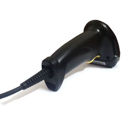 Single Line Scan Handheld 1D Laser Barcode Scanner for Retail and Supermarket in Black