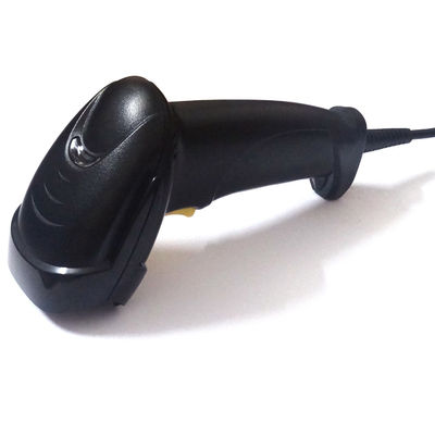 Single Line Scan Handheld 1D Laser Barcode Scanner for Retail and Supermarket in Black
