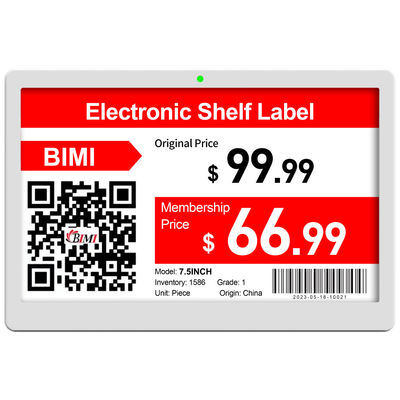 Supermarket Electronic Shelf Tag Three Color Eink E-paper Display Free SDK Included