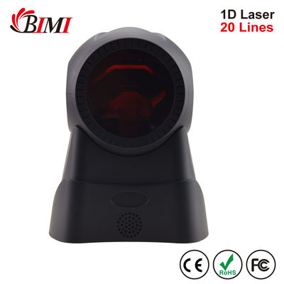 Portable 1D Wired desktop Barcode Scanner with 20 line Laser Bar code Reader