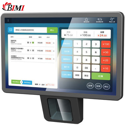 Capacitive Touch Android POS With Built-in Laser Scanner For Supermarket Checkout