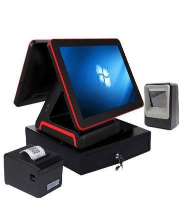 USB Interface All-in-One POS with 8 Digits LED Electronic Cash Register and Cash Drawer