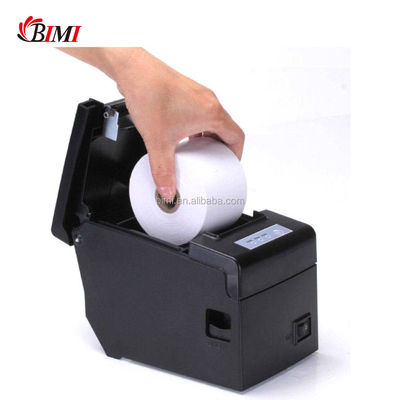 Compact Bimi 58 mm POS Thermal Receipt Printer with Built-in Adaptor Black and White