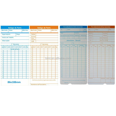 Effortless Attendance Management with Punch Card Clock Multiple Language Options
