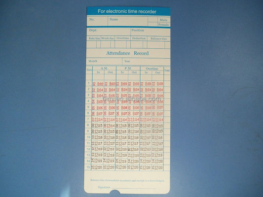50pcs/ pack Time Cards for time recorder C050 Monthly pay cards Weekly optional Item C050