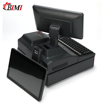 Supermarket Cash Register Equipment with Not Touch Screen Type Black Color