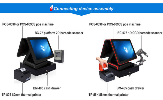 DDR3 4GB RAM TPV POS System for Fast Transactions in Retail and Quick Service Establishments