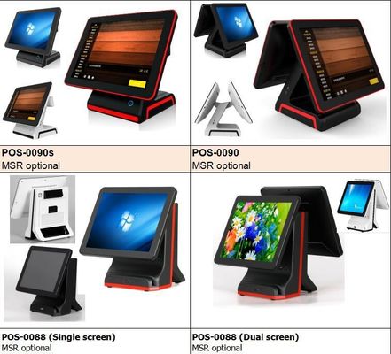 15&quot; Dual Touch Screen POS Solution with Flat Capacitive Screen and Main Screen