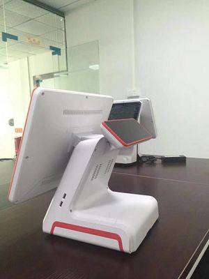 B2B Transactions with 15 Inch POS System Featuring Double Touch Screen and Display